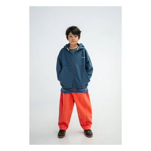 Repose AMS - Organic Cotton Logo Zip-up Sweatshirt | Dark Blue