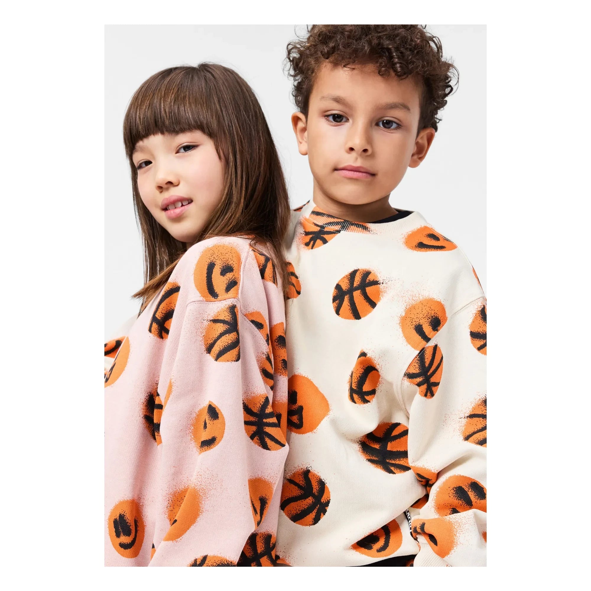 Molo - Monti Basketball Organic Cotton Sweatshirt | Ecru