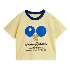 Mini Rodini - Organic cotton Ping Pong T-shirt | Yellow