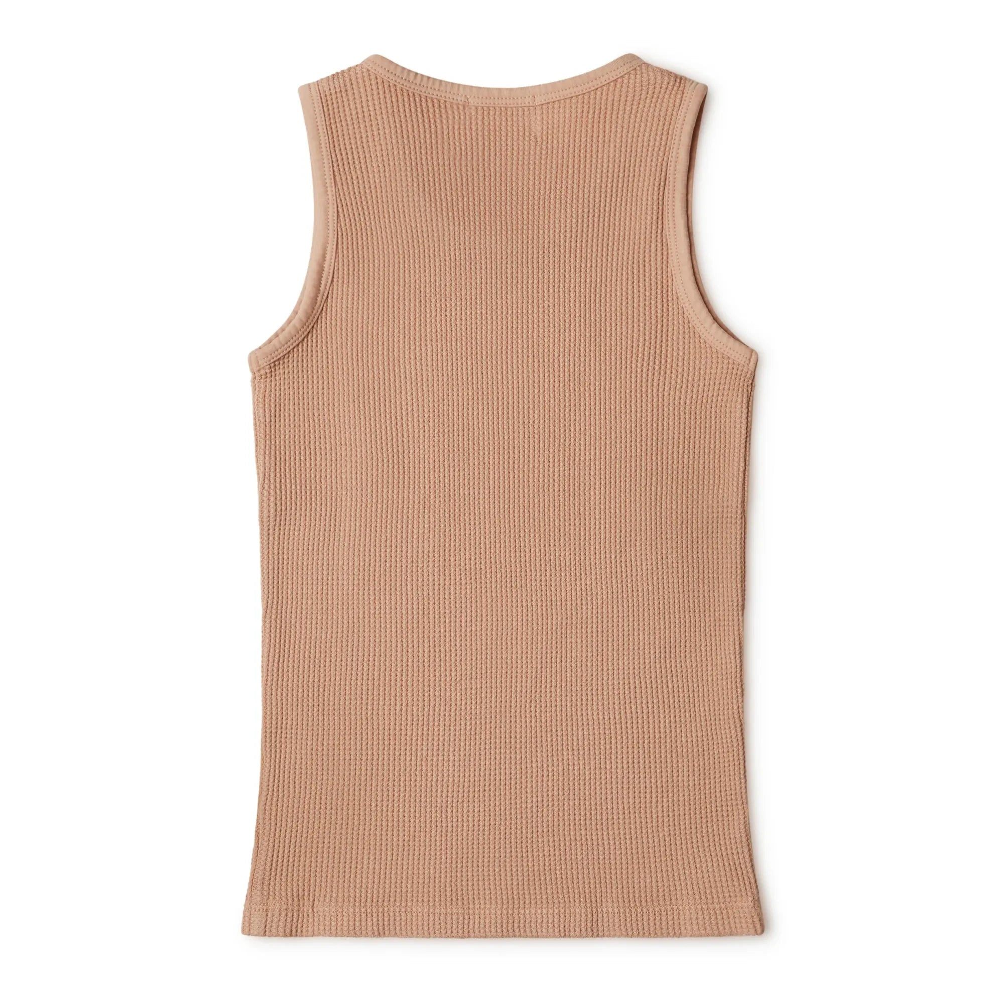 Matona - Organic Cotton Waffle Tank Top | Peach