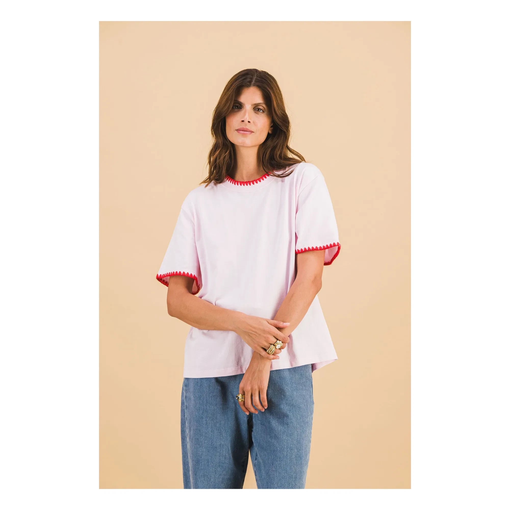 Elise Chalmin - Loicia Cotton T-shirt | Pink