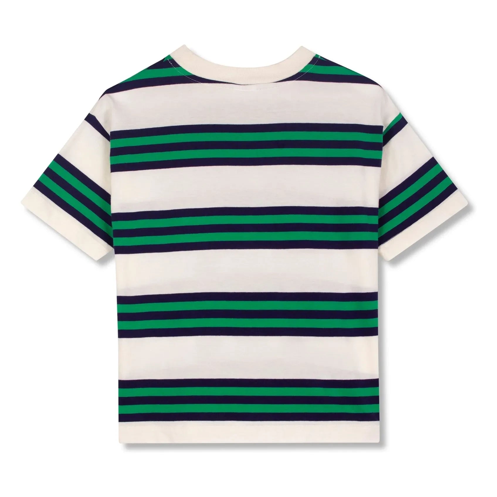 Wynken - Striped organic cotton T-shirt | Navy Blue