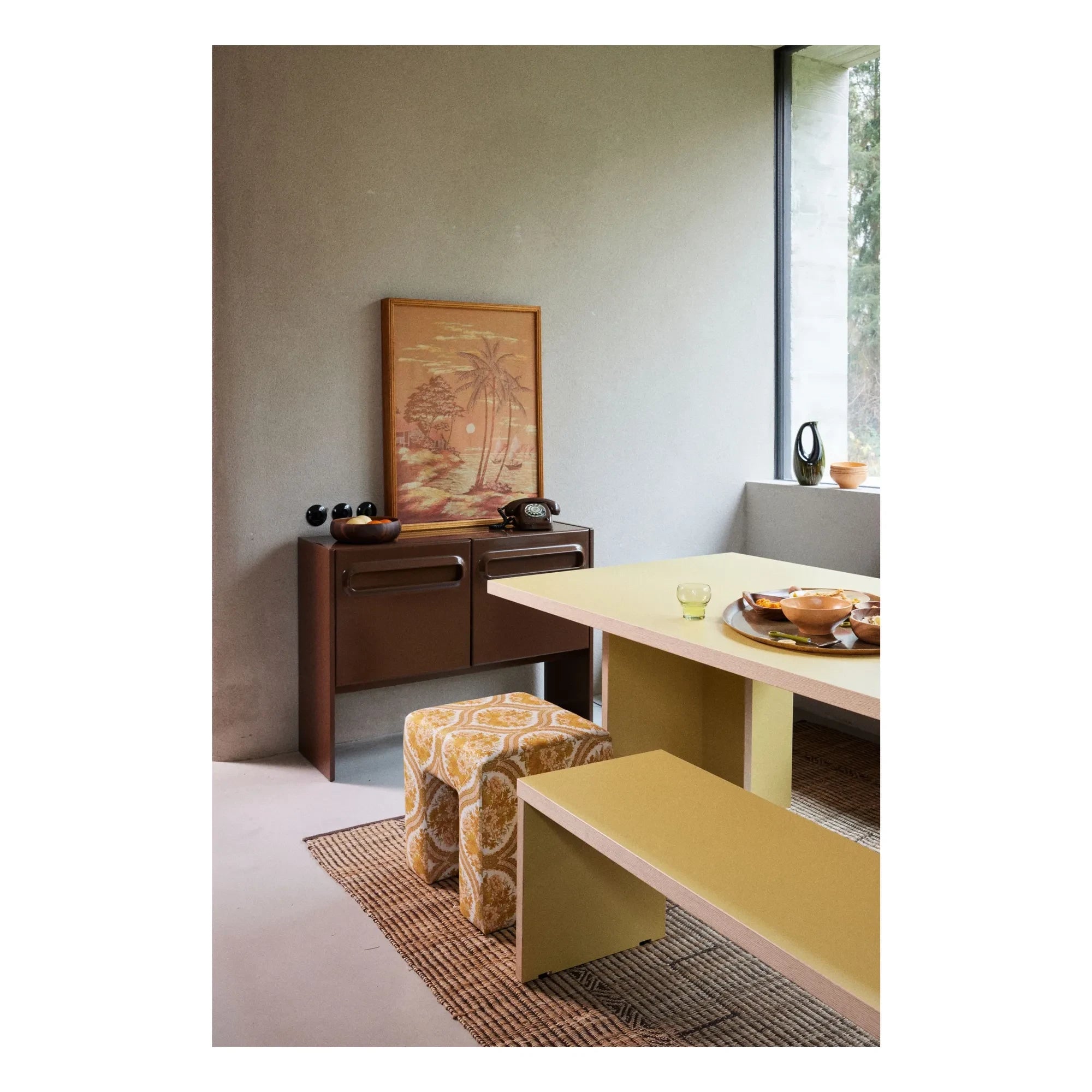 HKliving - Lobby Stool | Yellow