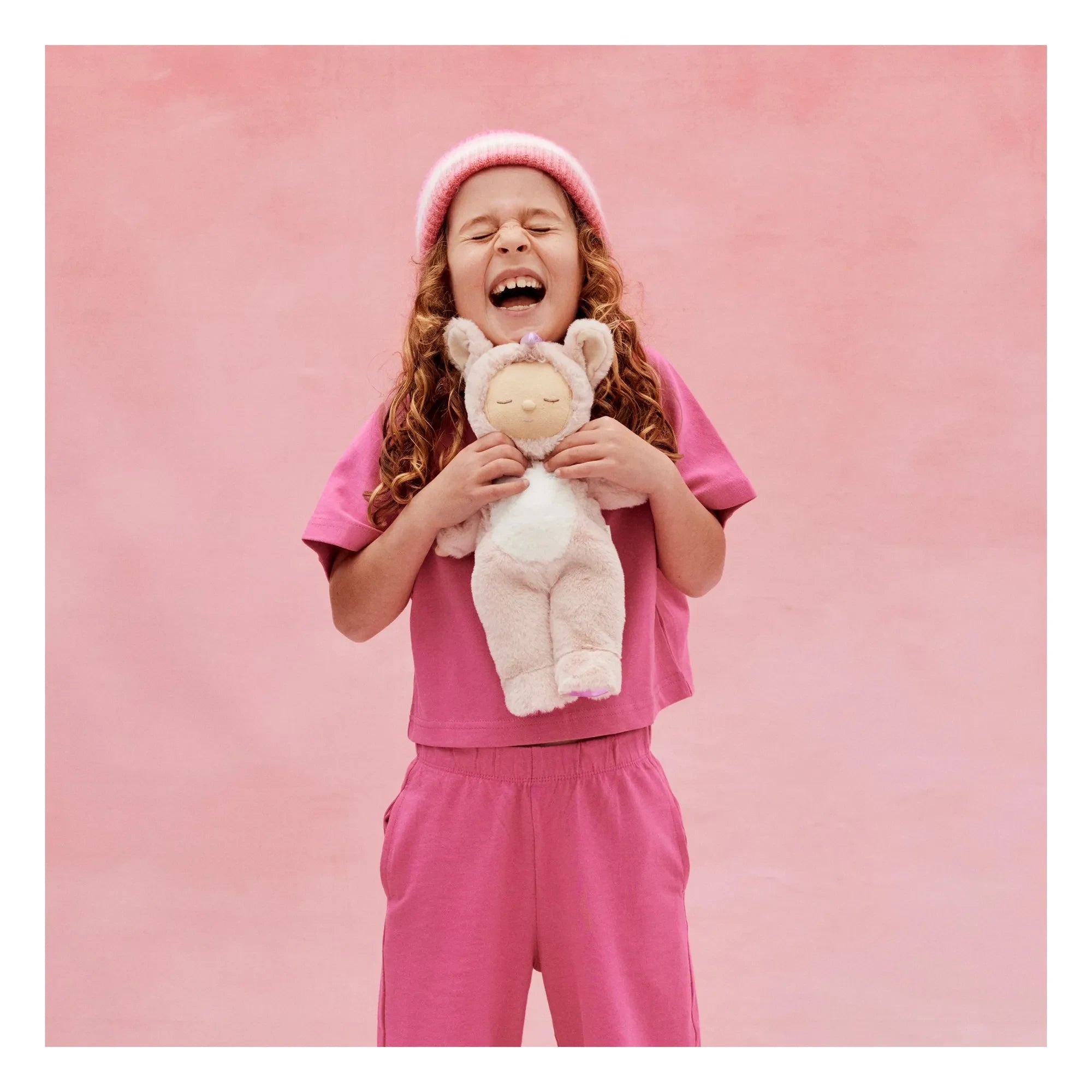 Olli Ella - Cozy Dinkum Unicorn Plush Toy | Pink