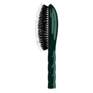 La Bonne Brosse - L'Indispensable Twist Hair Brush N°03 - Care & Shine | Emerald Green