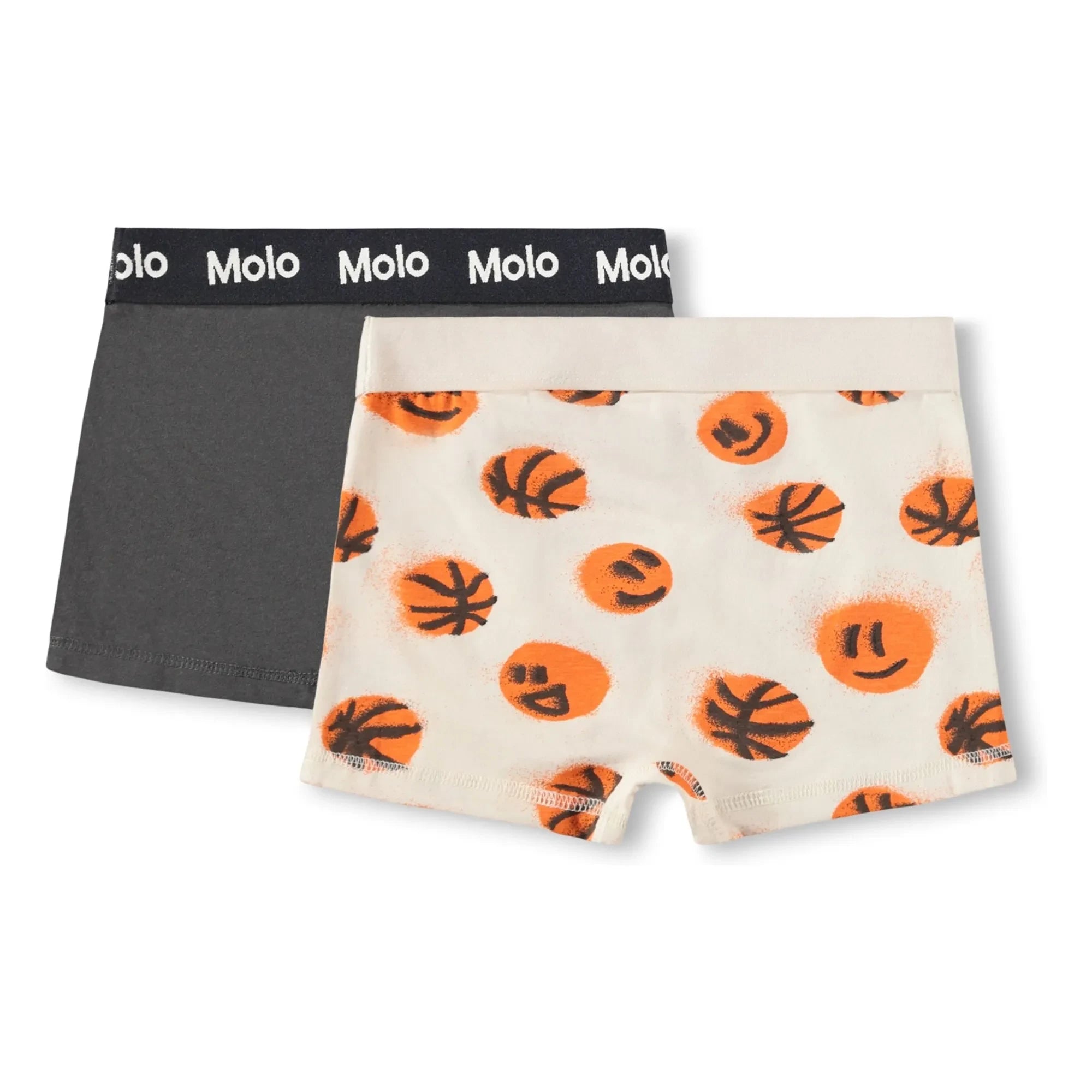 Molo - 2-Pack Justin Basketball Organic Cotton Briefs | Ecru