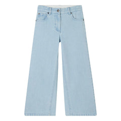 Stella McCartney Kids - Organic Cotton Flare Jeans | Light Blue