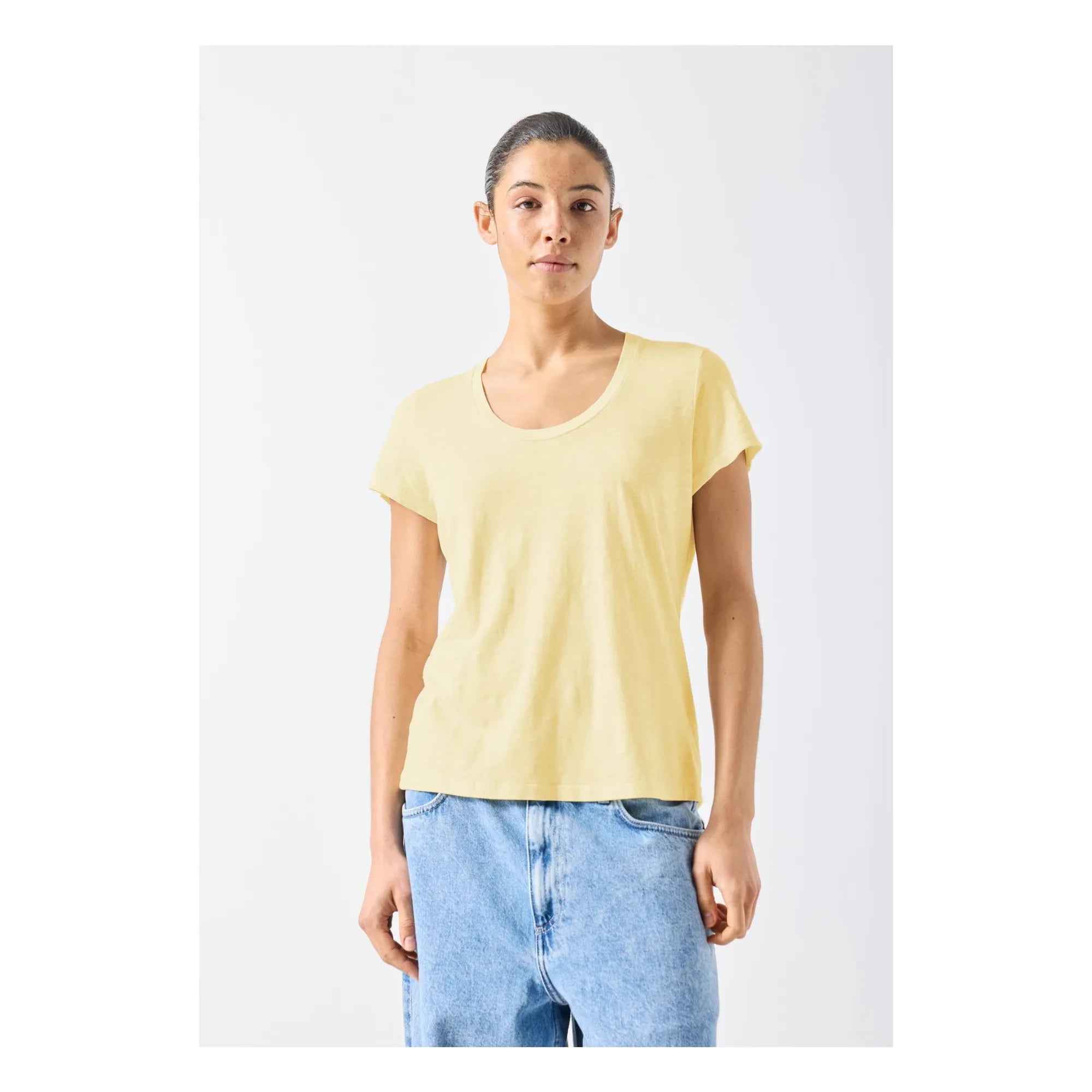 American Vintage - Jacksonville Cotton T-Shirt | Vanilla