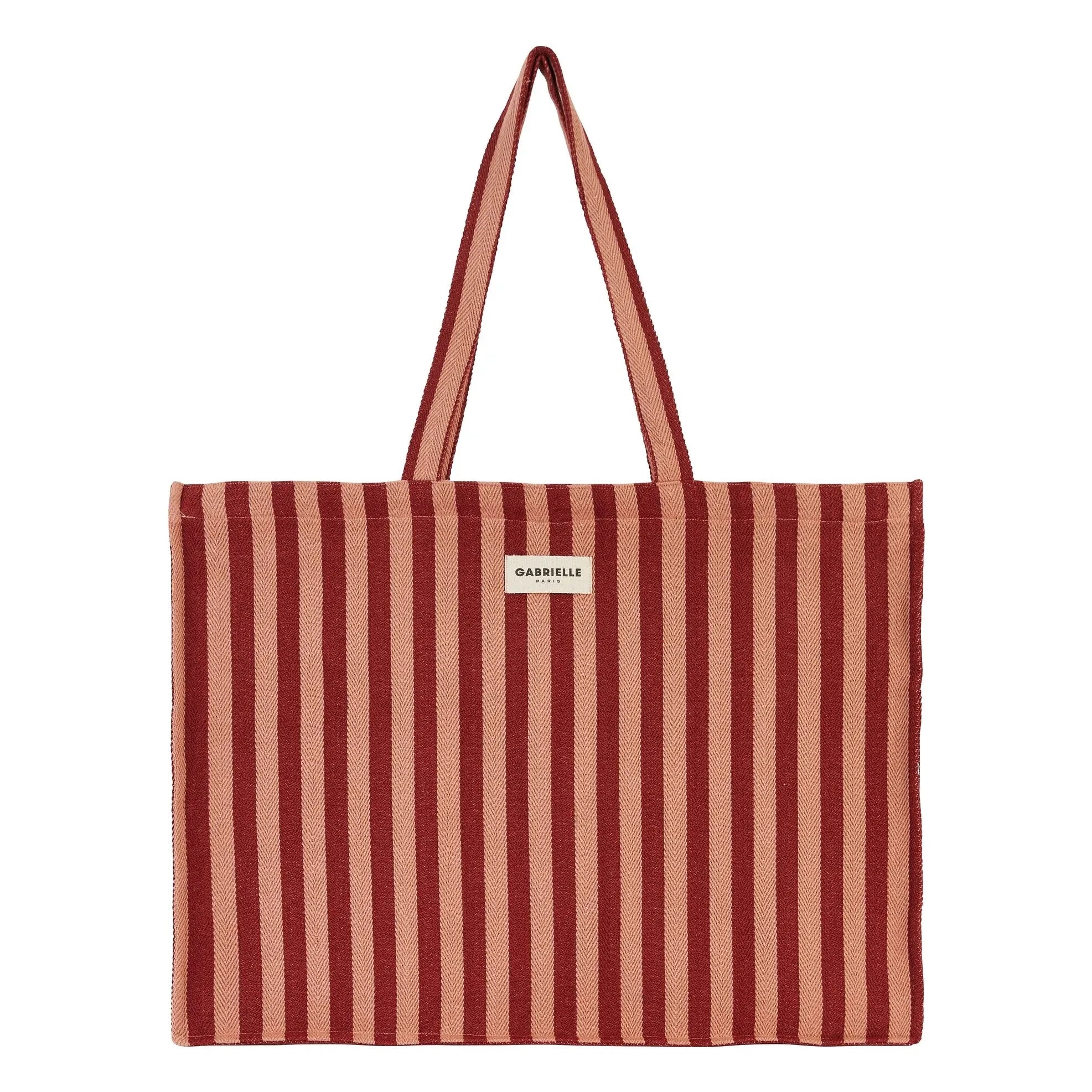 Gabrielle Paris - Garance Striped Weekend Bag | Red