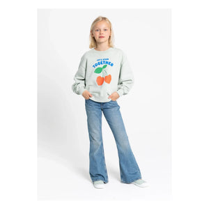 Hundred Pieces - Alba organik pamuk sweatshirt | Celadon
