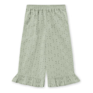 Fliink - Harper Embroidered Pants | Light Gray