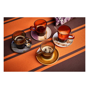 HKliving - 70's Plates - 4-Piece Set