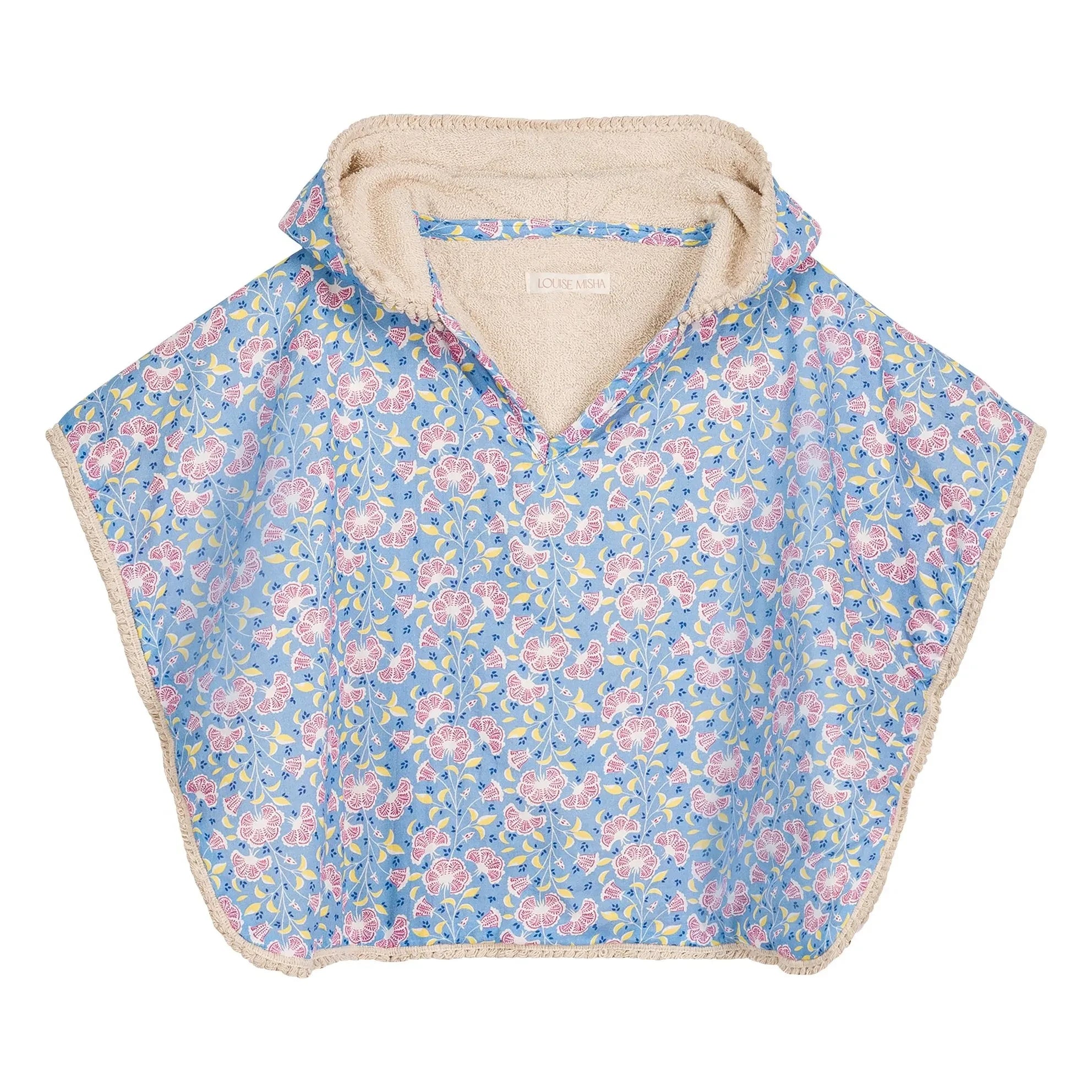 Louise Misha - Mael Organic Cotton Bath Poncho | Light Blue