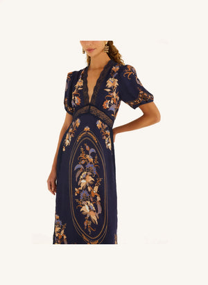 Farm Rio - Lara dress | Navy