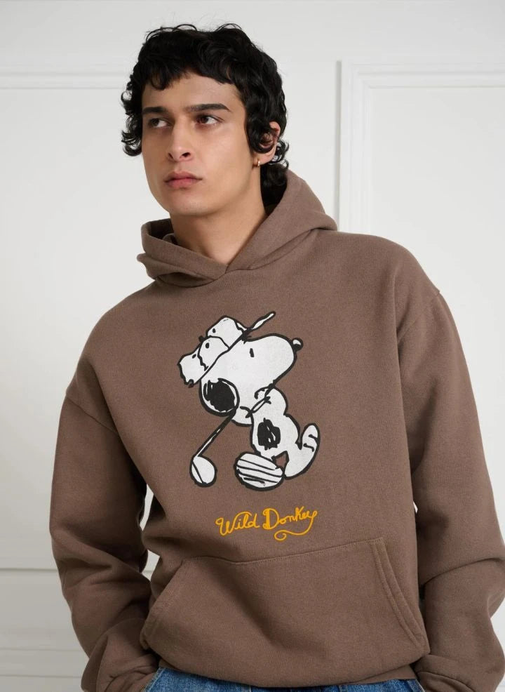 Wild Donkey - Pamuklu Swing Sweatshirt | Açık kahverengi