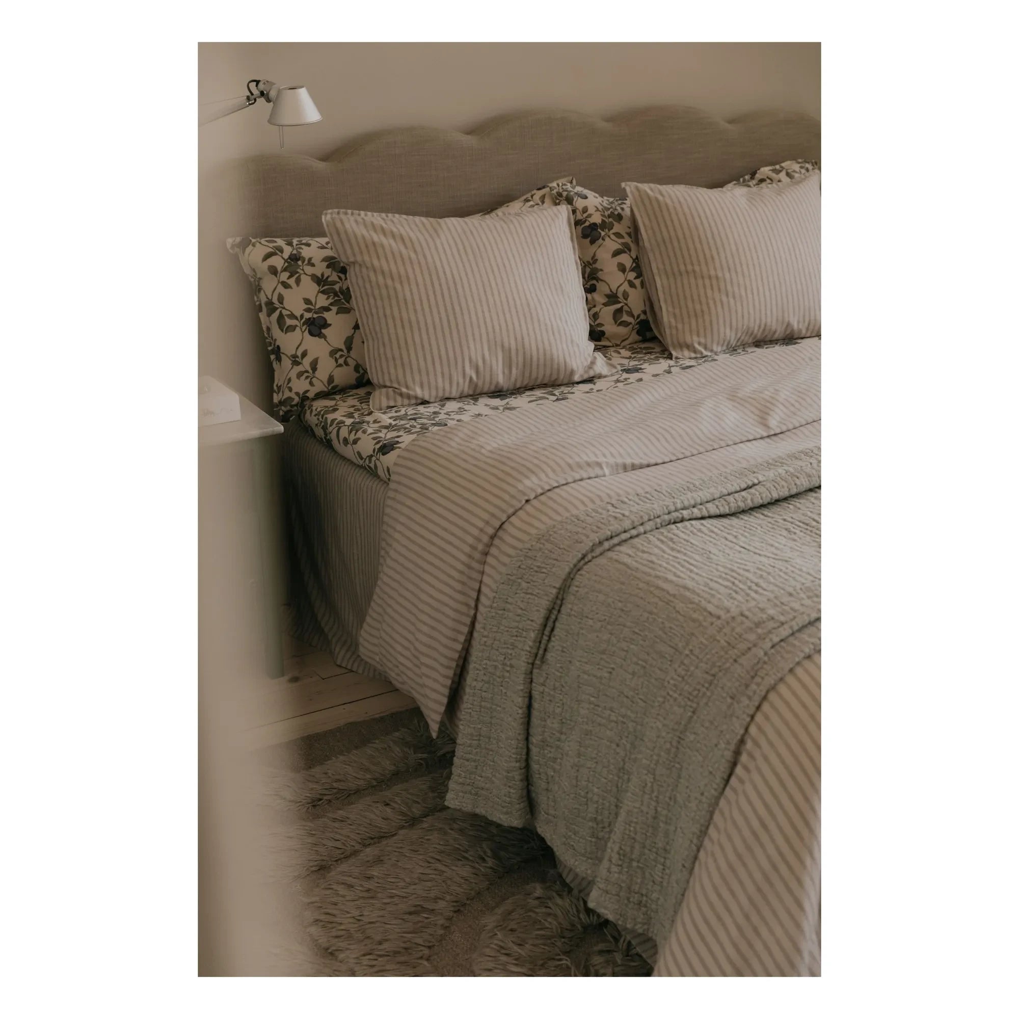 garbo&friends - Striped Duvet Cover | Beige