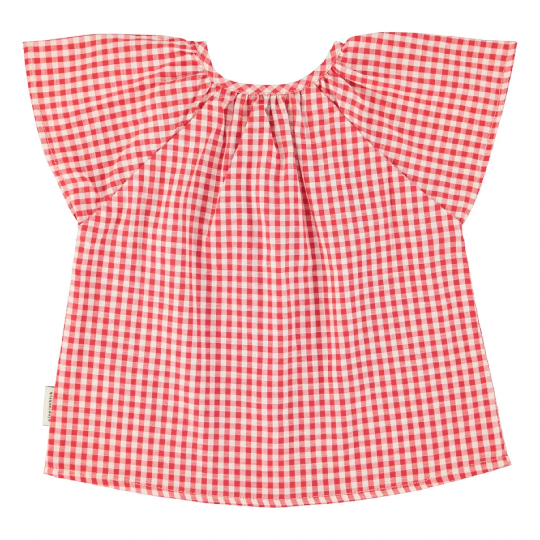 Piupiuchick - Vichy Organic Cotton Blouse | Red