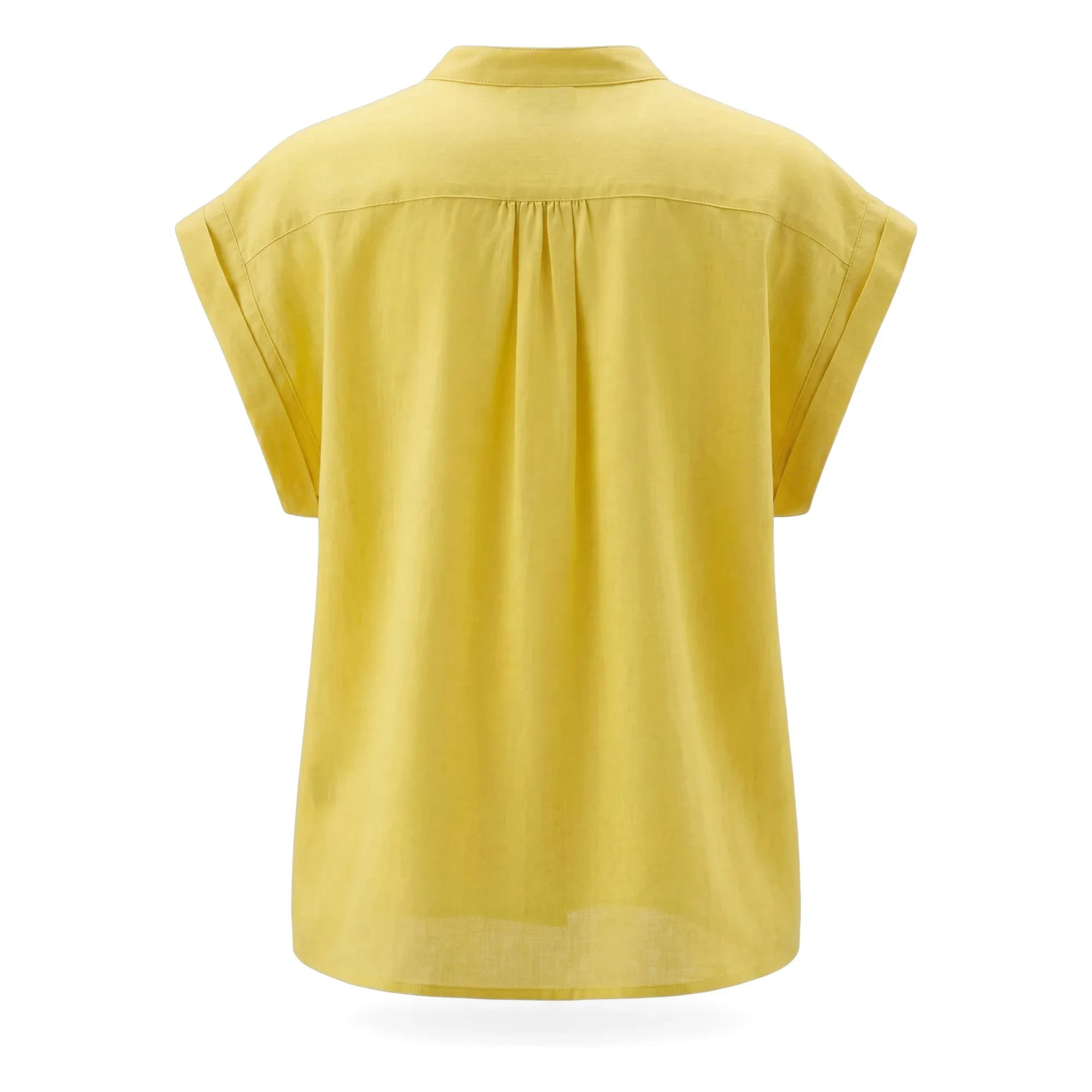 Hod - Amandine Cotton Blouse | Lemon yellow