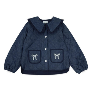 Mipounet - Mariane Jean Jacket, Claudine Collar | Dark Blue