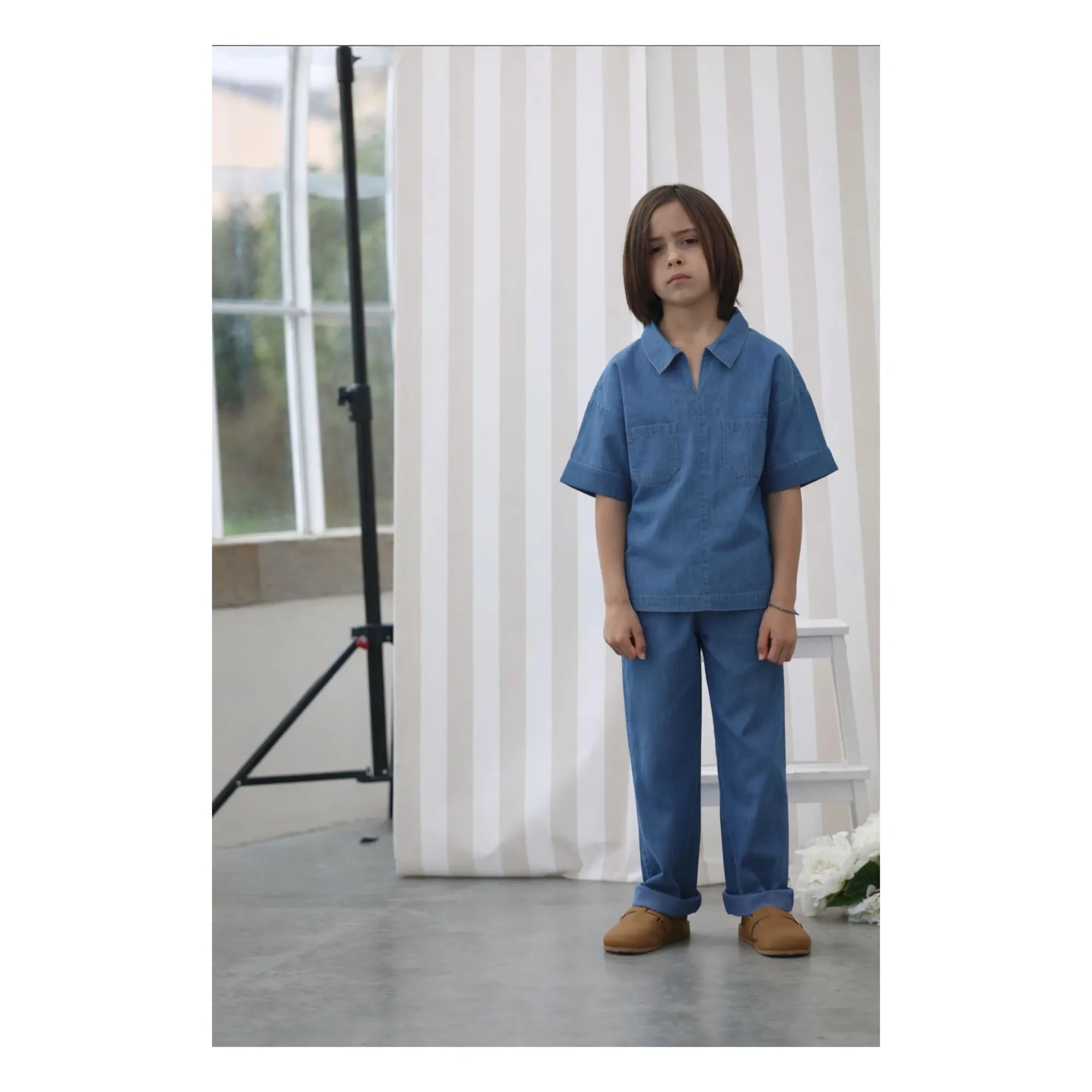 Lililotte - Carl Tencel Cotton Organic Shirt | Denim Blue