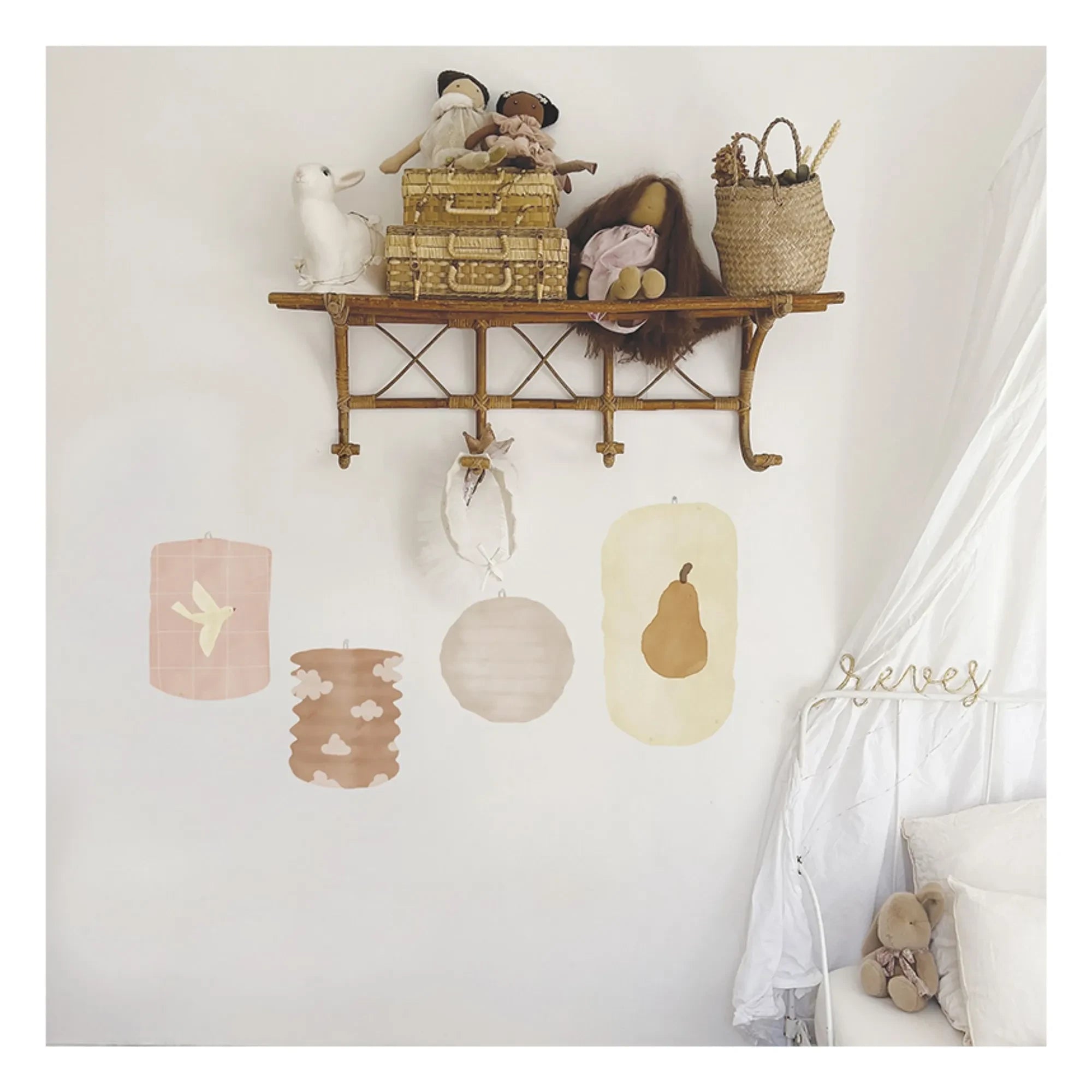 MIMI'lou - Lantern stickers | Cream