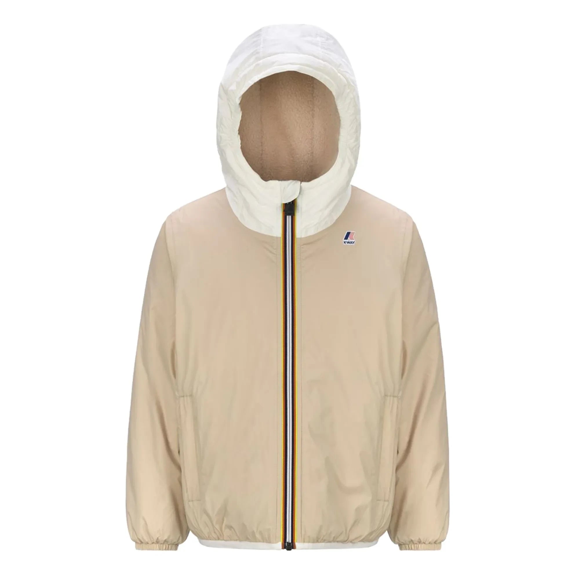 K-way - Le Vrai 3.0 Claude Orsetto Waterproof Lined Jacket | Ecru