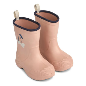 Liewood - Aston Hearts Rain Boots | Pale Pink