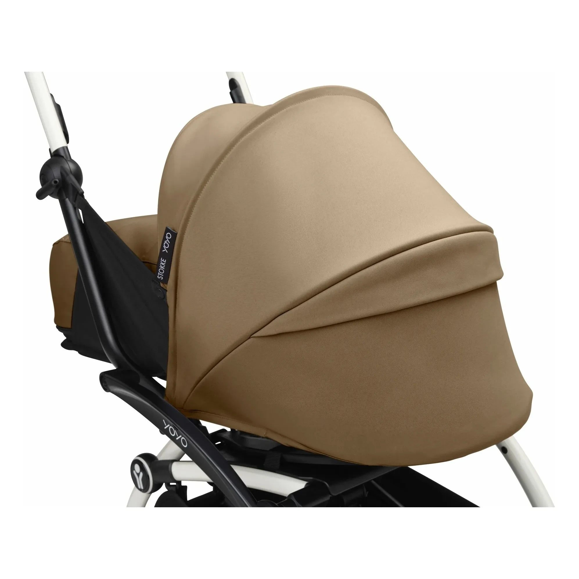 Stokke® - YOYO³ 0+ Newborn Baby Stroller White Frame | Toffee
