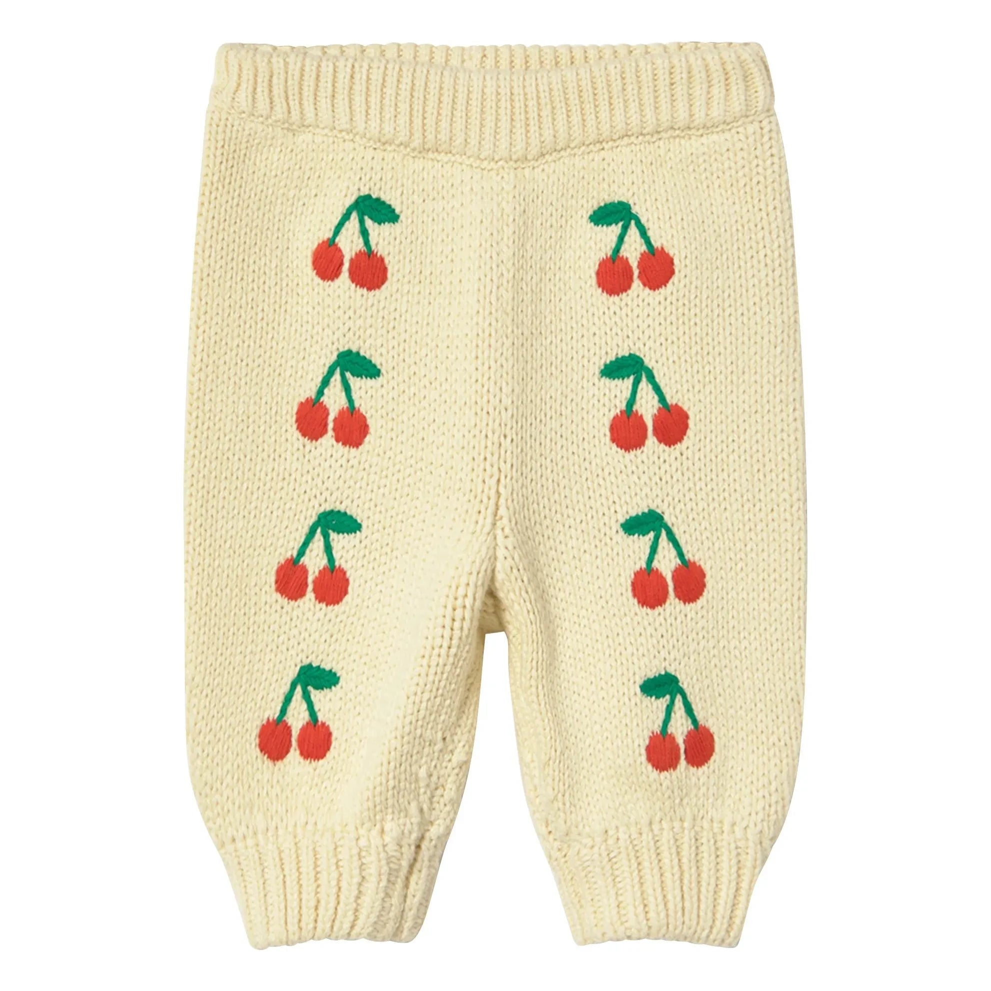 Tinycottons - Cherries Knit Pants | Yellow