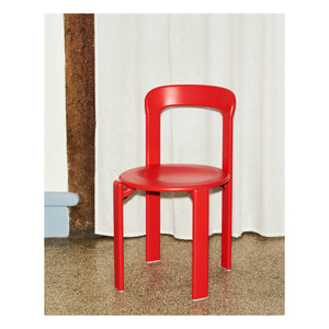 Hay - Rey Lacquered Wooden Chair - Bruno Rey | Red