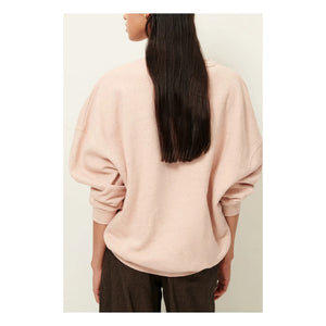 Sessùn - Chebbi Oversized Organic and Recycled Cotton Sweatshirt | Marled Pink