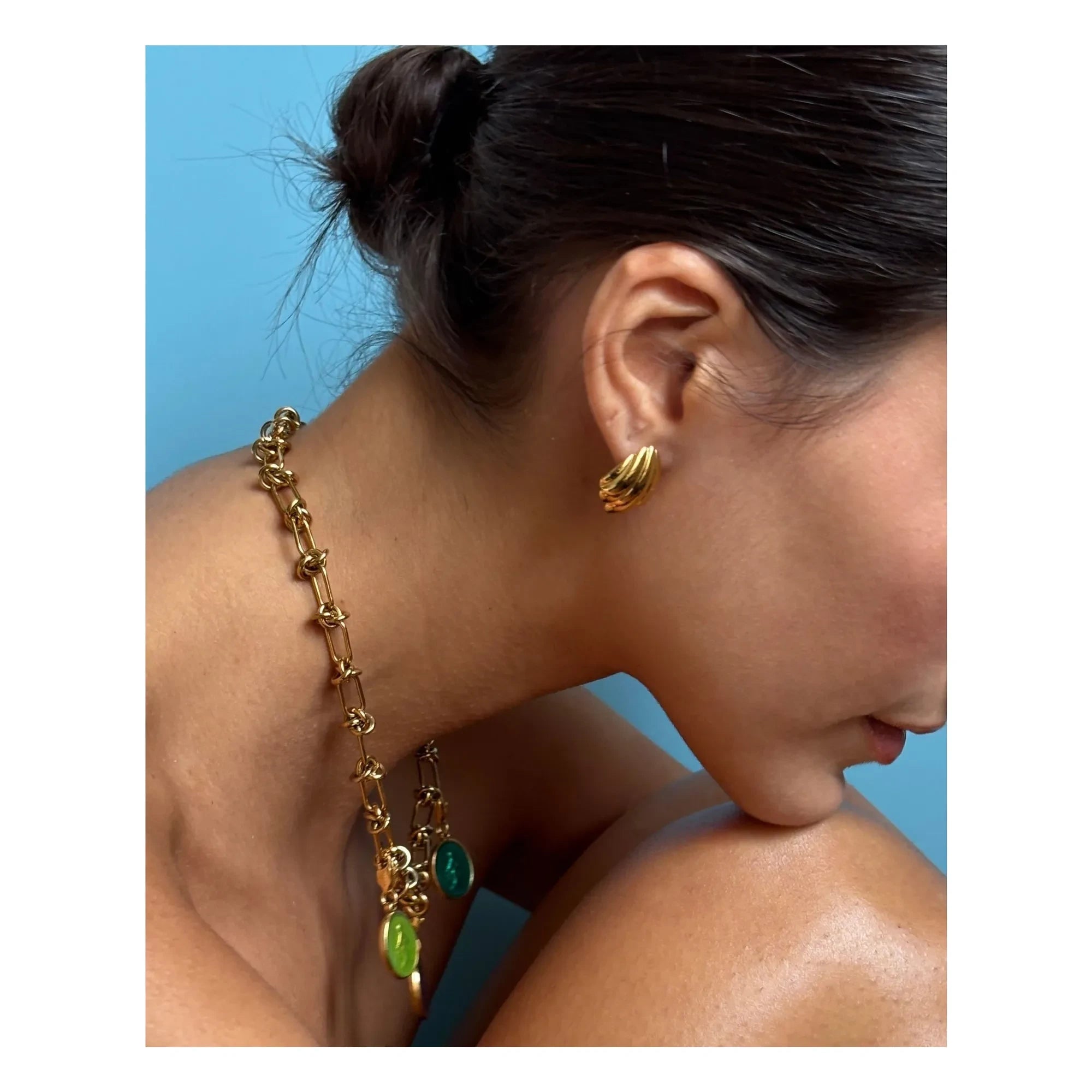 Palas - Set of Choker & Charms Pina | Gold