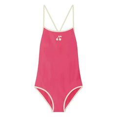 Bonpoint - Loola Recycled Fiber Swimsuit | Fluorescent Pink