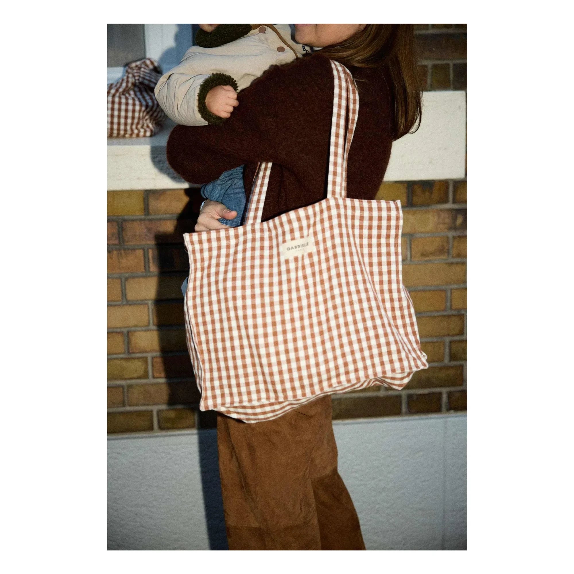 Gabrielle Paris - Mocha Check Weekend Bag | Mocha