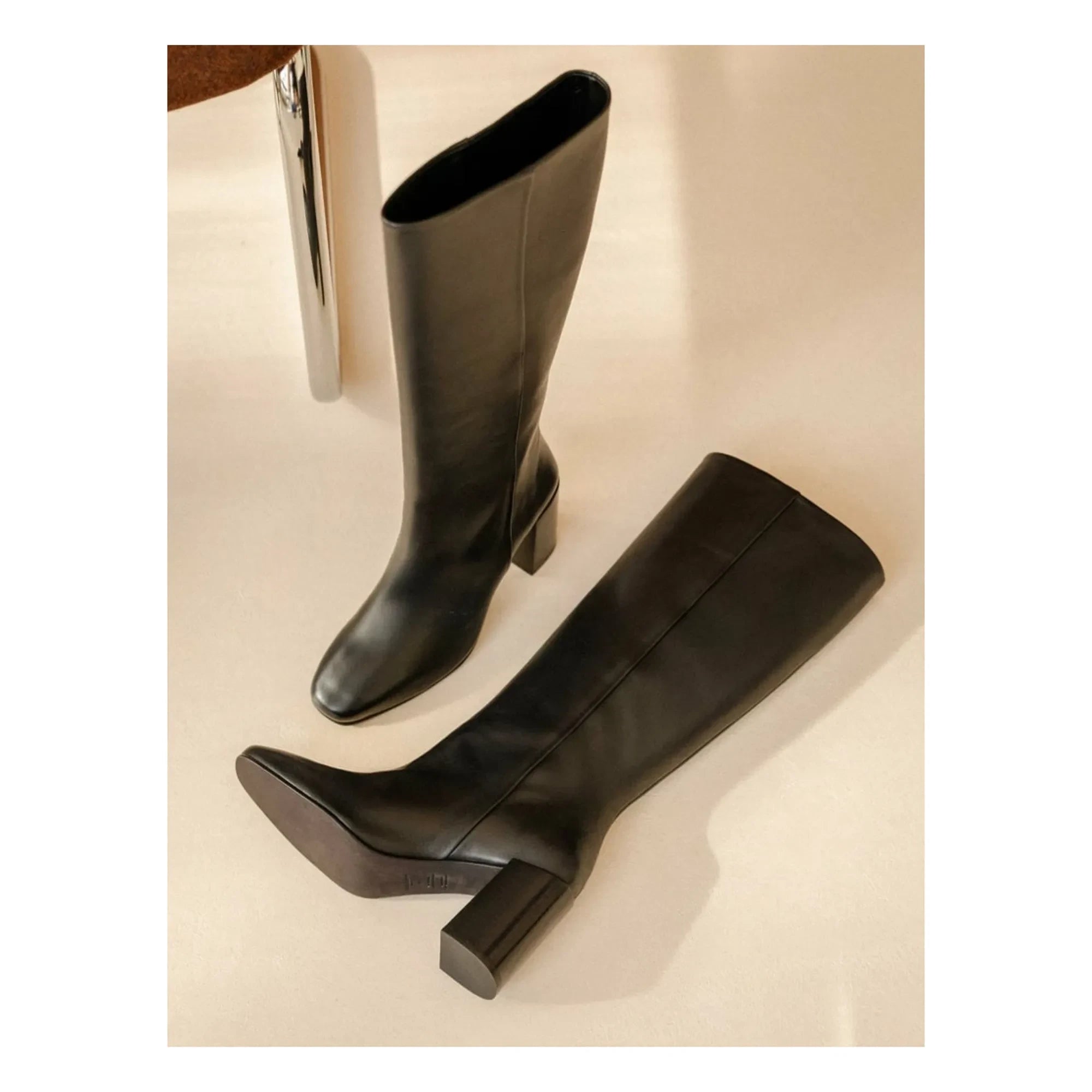 Bobbies - Hisaé Leather Lamb Boots | Black