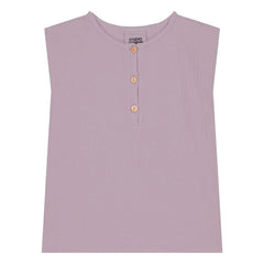 Studio Bohème - Roman Waffle Top Organic Cotton Gauze Cloth | Lilac