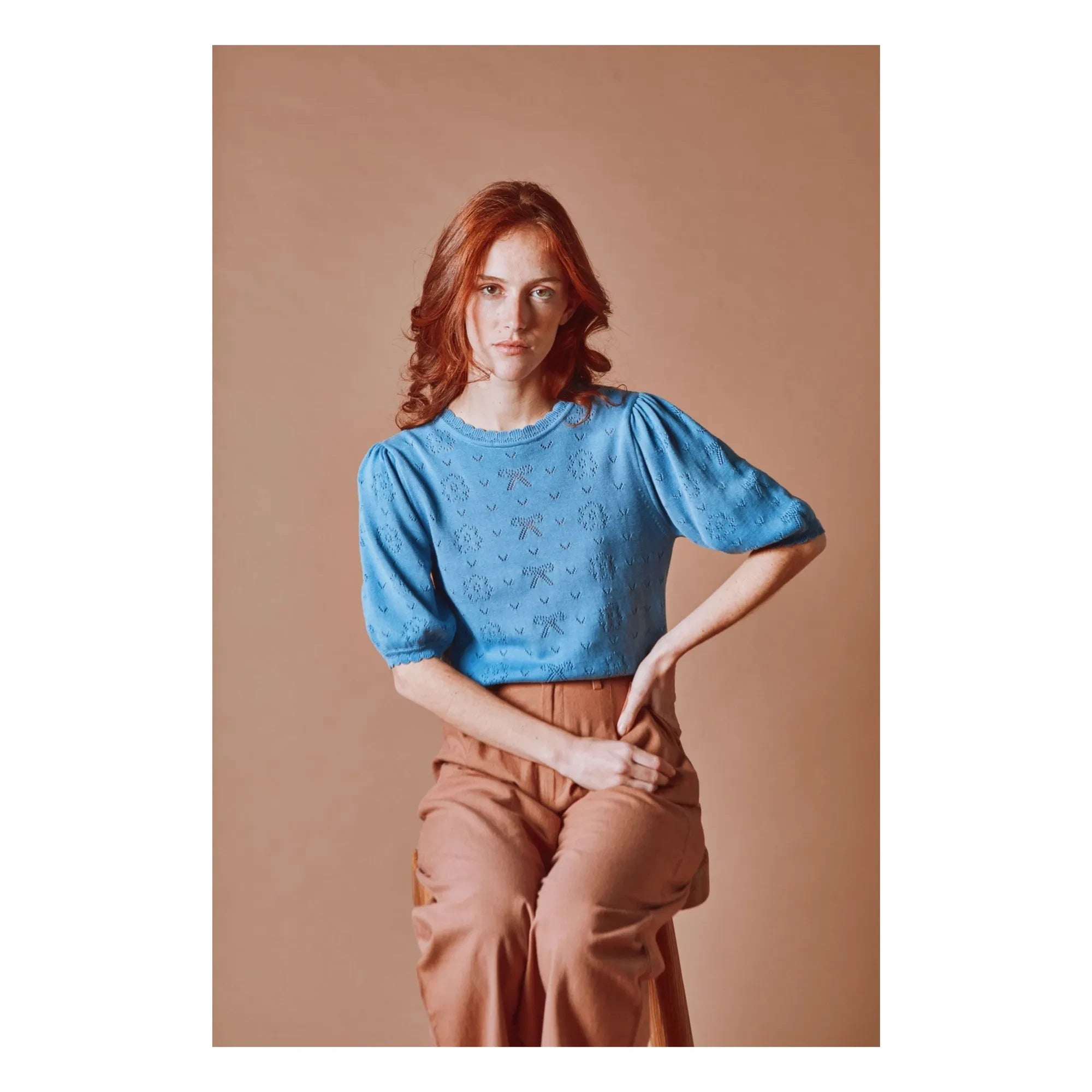 Emile et Ida - Organic Cotton Threaded Textured Sweater | Nuage