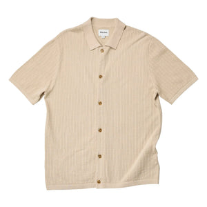 Rhythm - Textured Short Sleeve Shirt | Beige