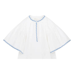 Skall Studio - Bonne Cotton Blouse | White