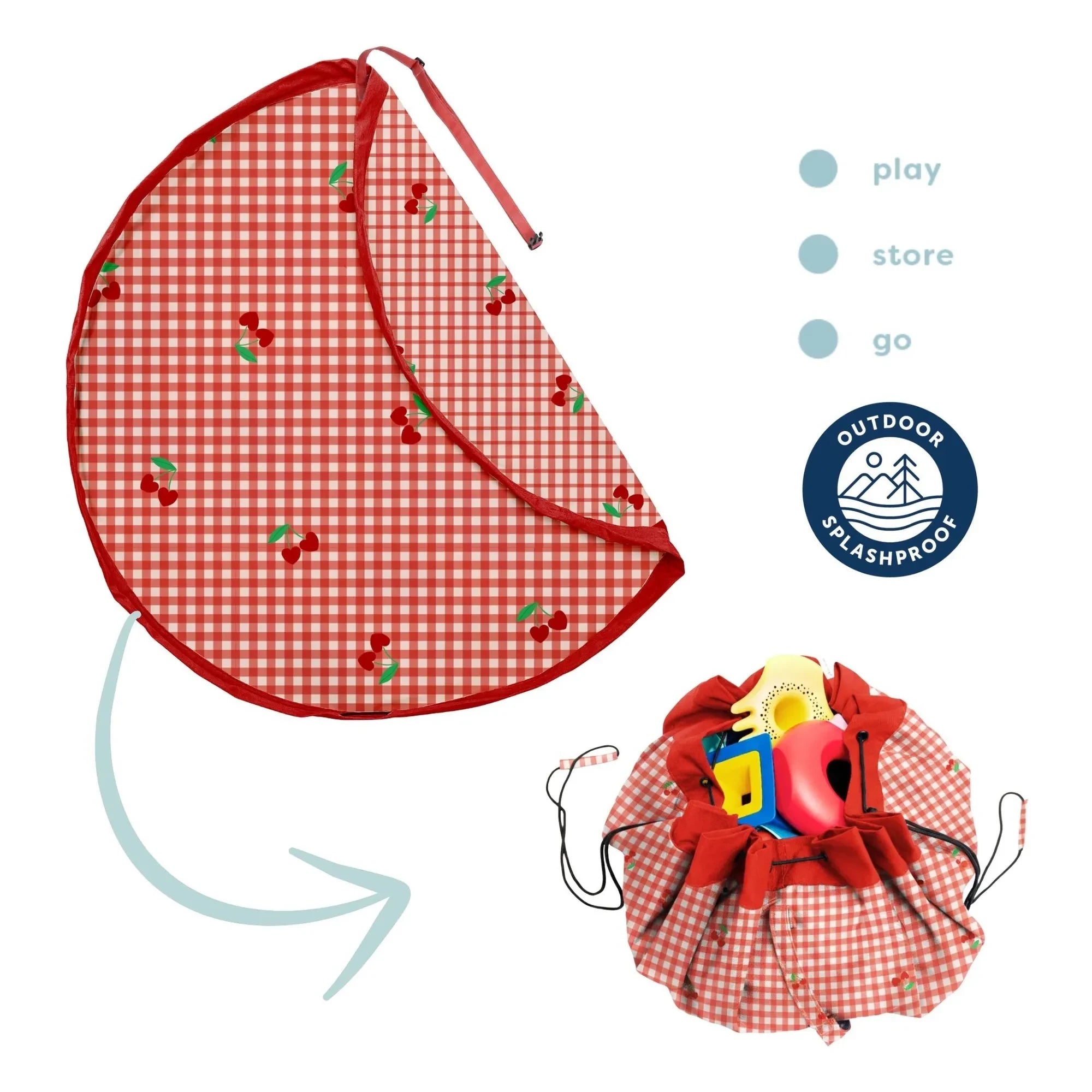 Play and Go - Noomad Outdoor Play Bag / Mat - Picnic | Red