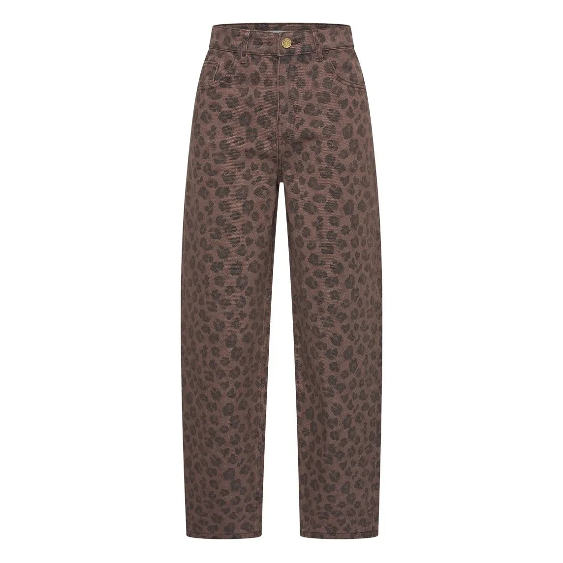 By Bar - Lew Organik Pamuklu Leopar Pantolon | Kahverengi