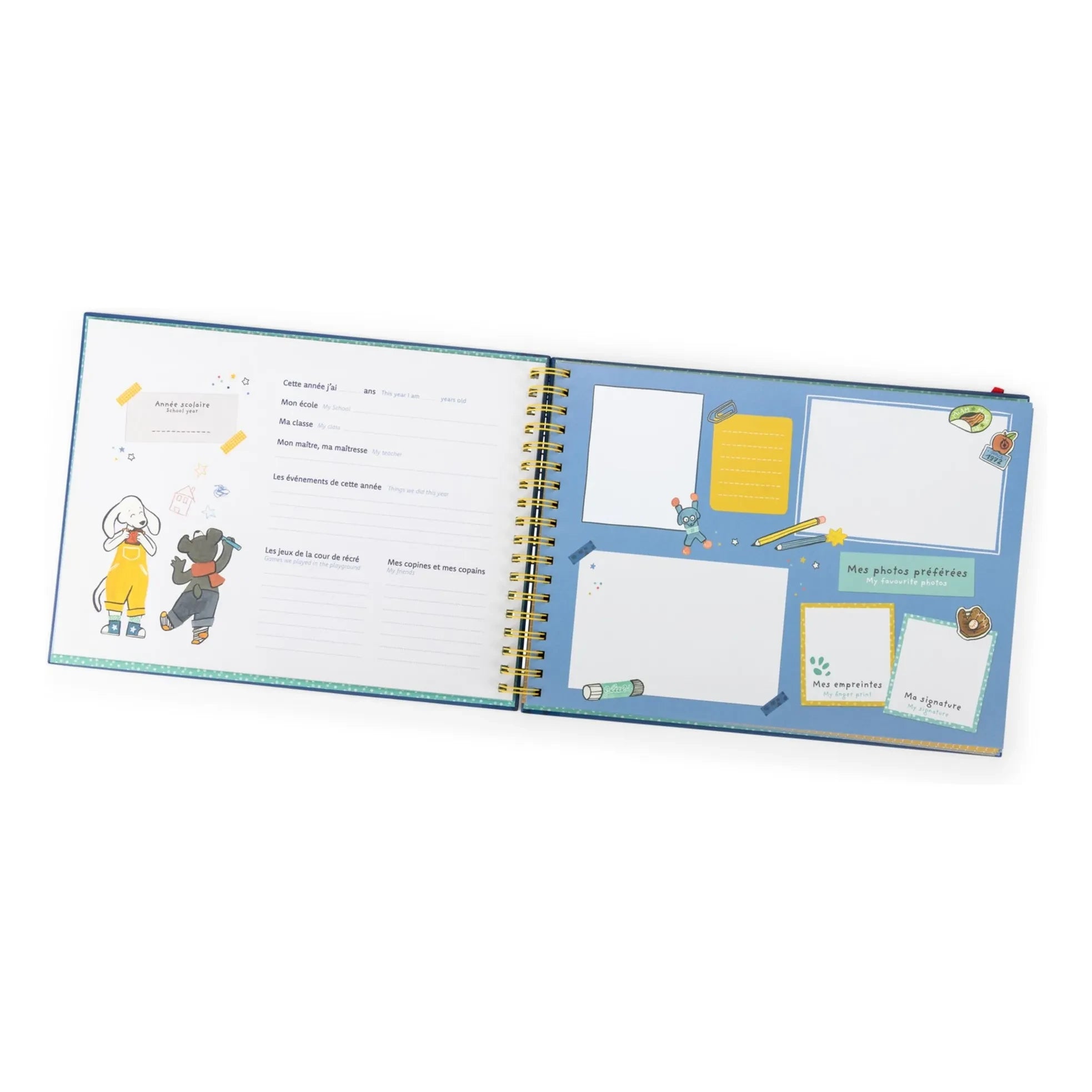 Moulin Roty - School souvenir album - Puce & Pilou