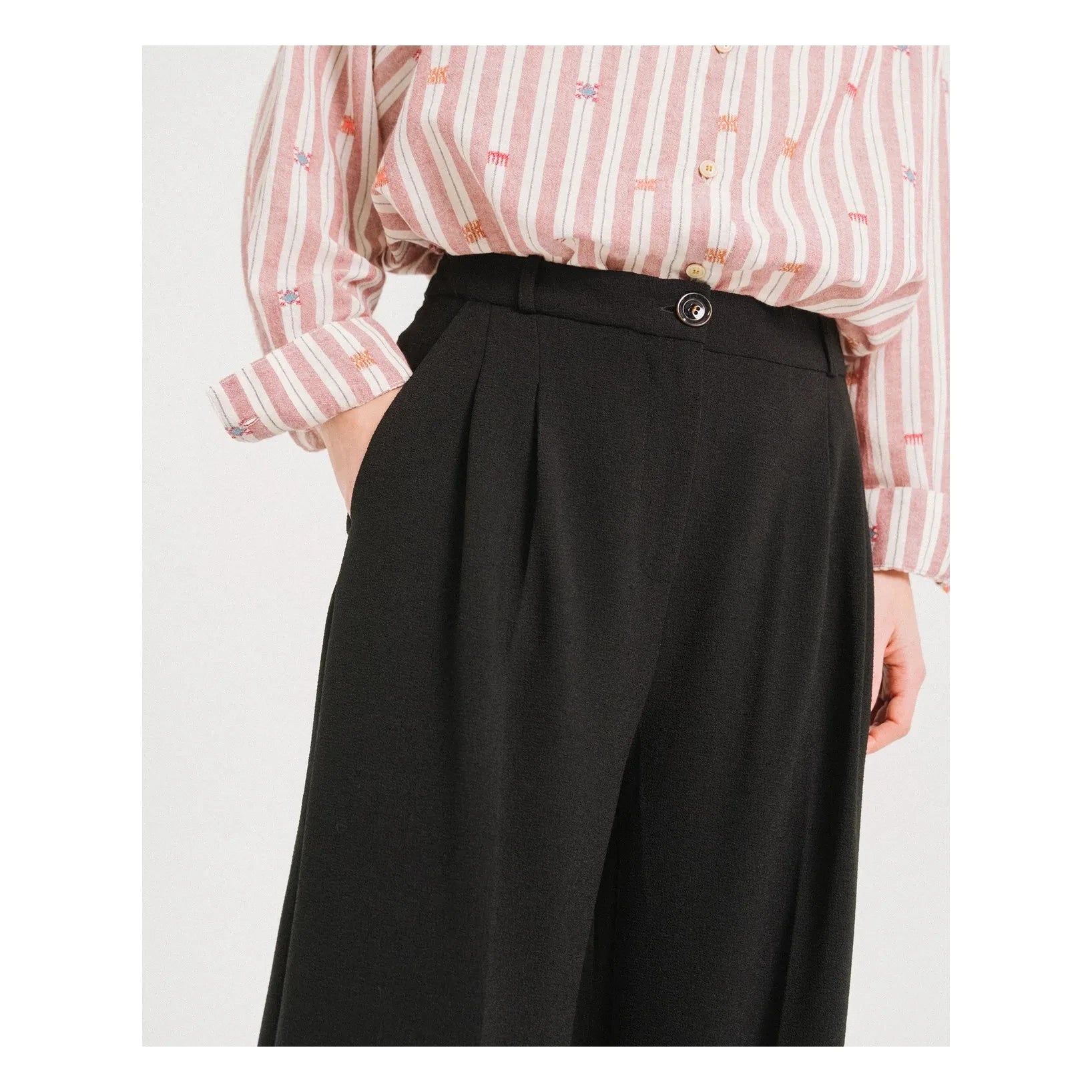 Tinsels - Uptown Bol Paça Pantolon | Siyah