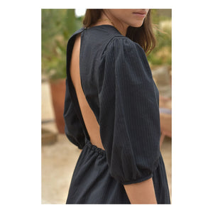 Marlot Paris - Aime Seersucker Dress - Women's Collection | Black