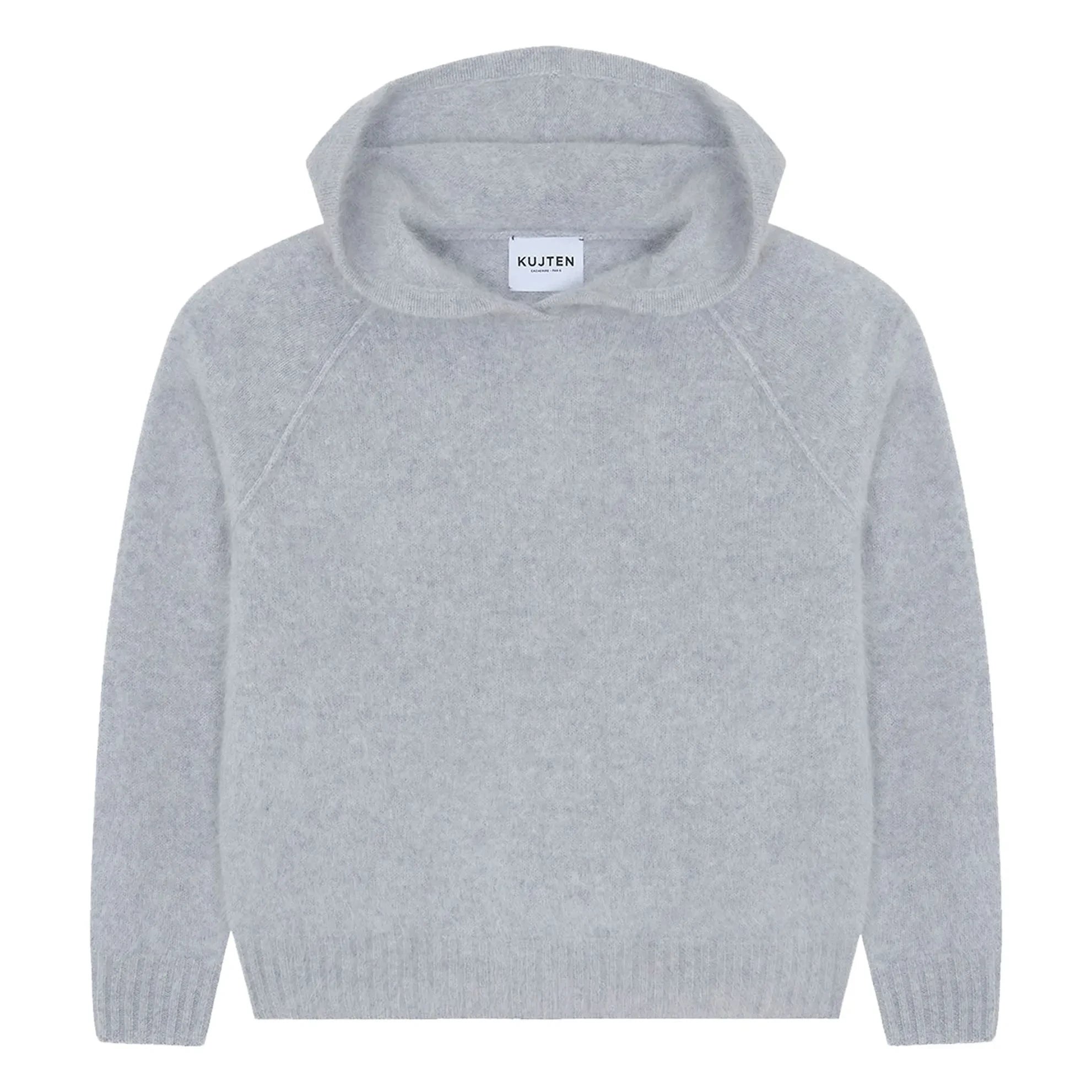 Kujten - Soso Cashmere Hooded Sweater | Light Gray