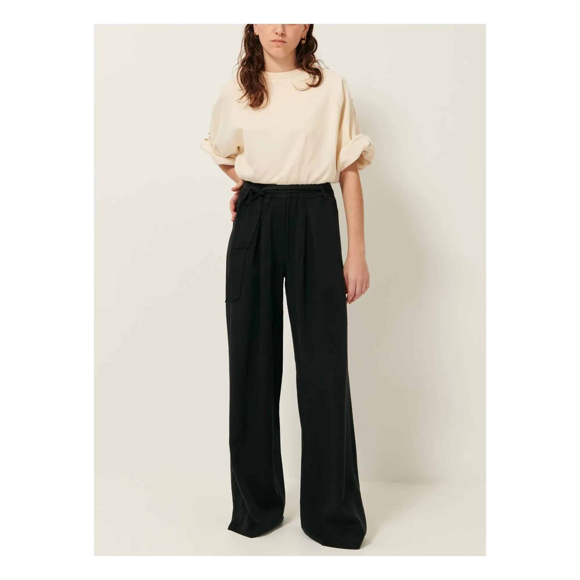 Sessùn - Wide-leg pants | Black