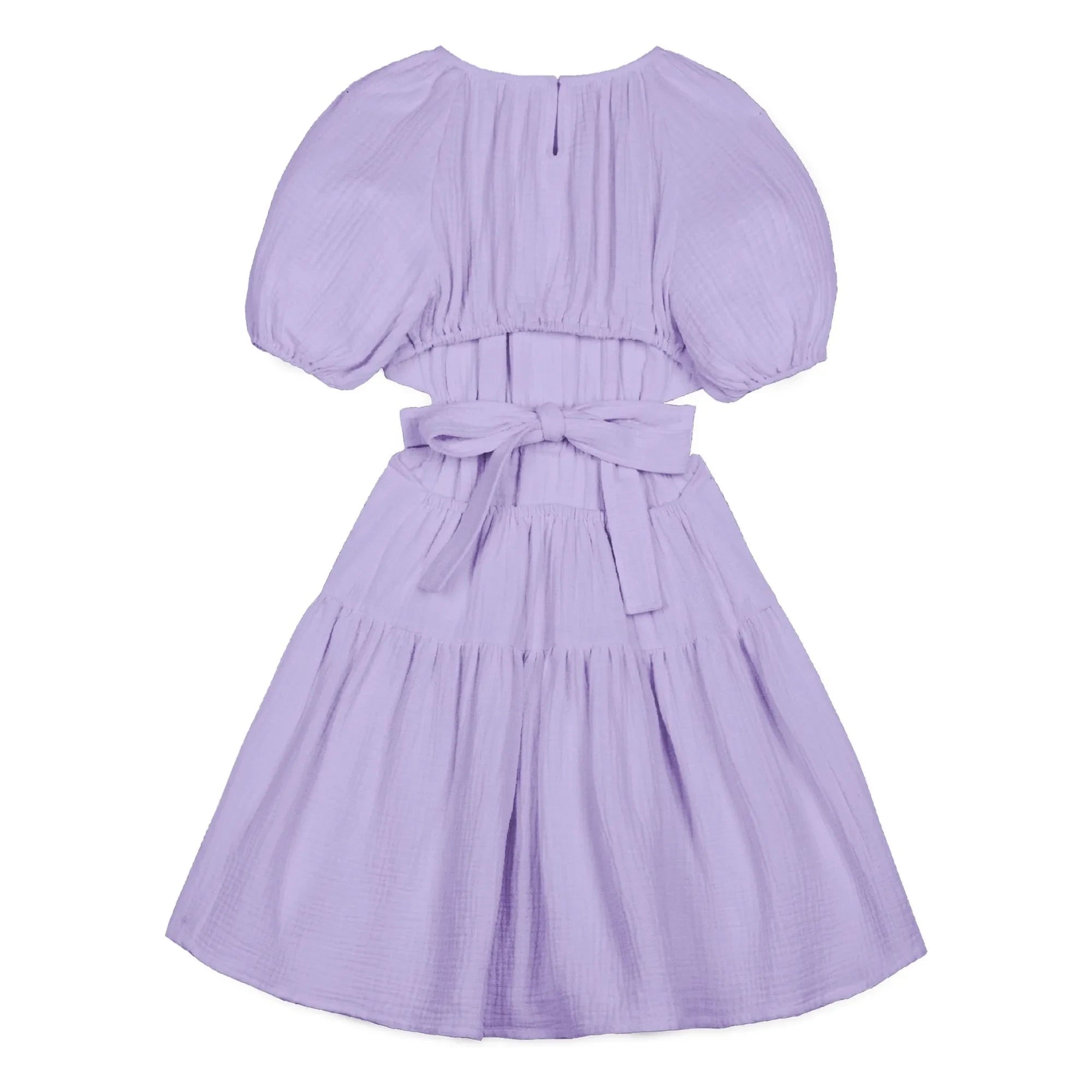 Mipounet - Lilac Marine Şifon Organik Pamuk Elbise