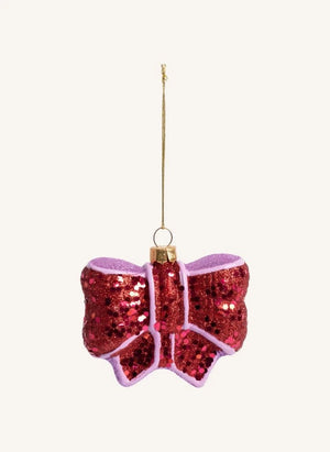 &Klevering - Christmas Decoration Bow | Pink