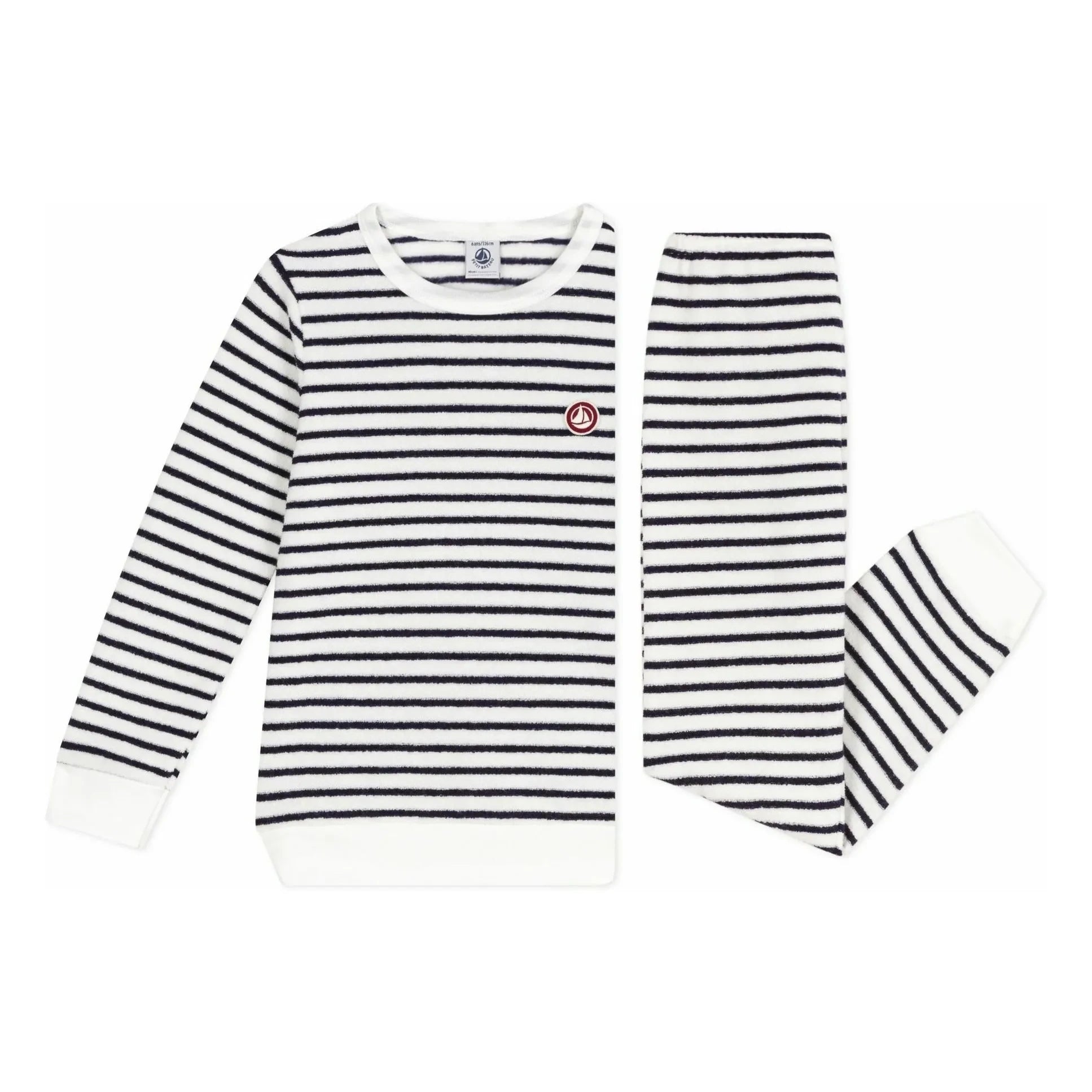 Petit Bateau - Sailor Towel Modal Pajamas | Navy Blue