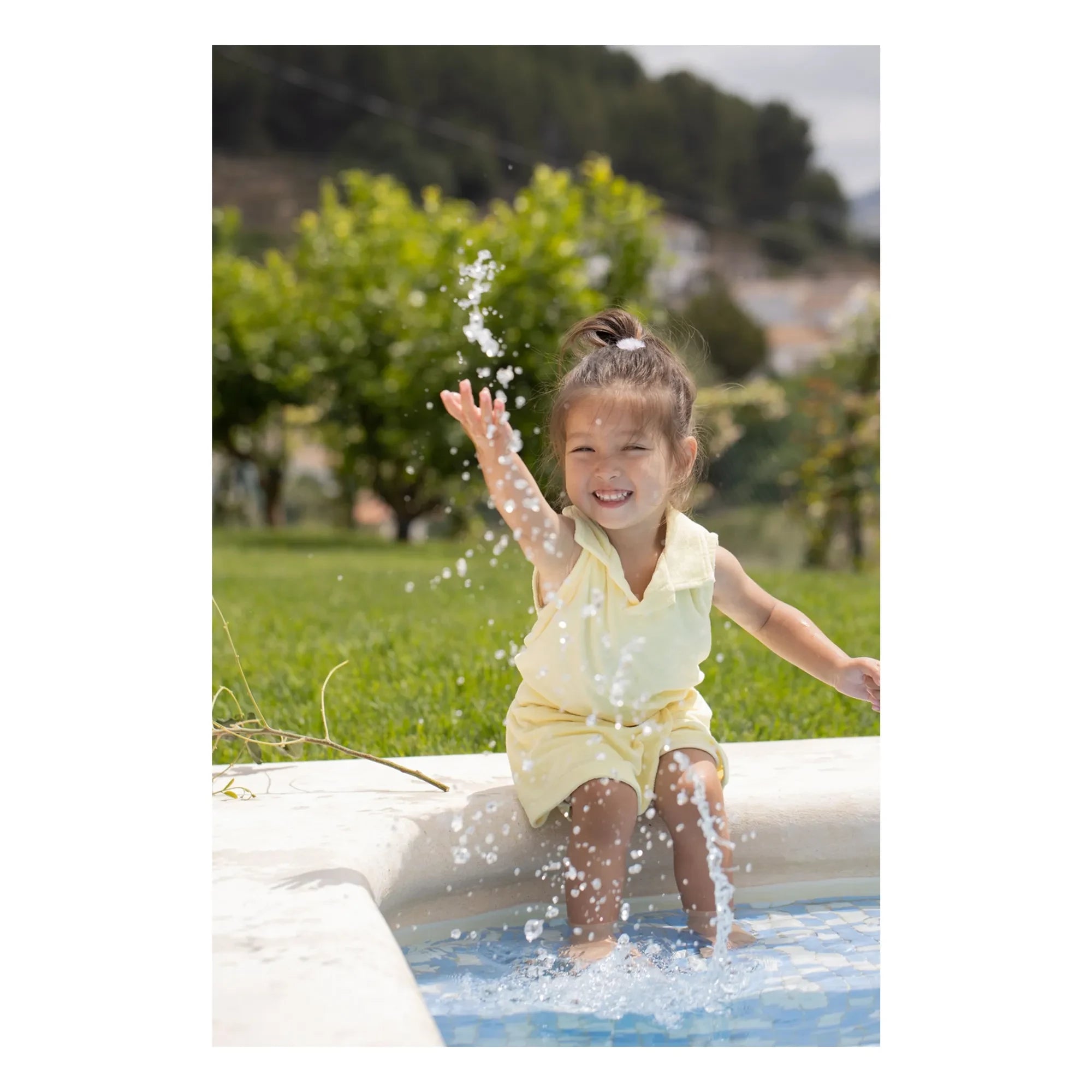 1+ in the family - Esporles towel shorts | Yellow
